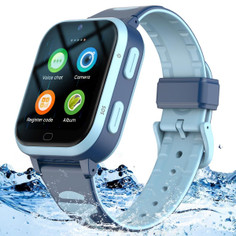 4G GPS Smart Watch for Kids Whatsapp Line Video Phone Call and Text Voice Chat SOS Alarm MessageCamera Anti-Lost Real-time Tracker(Blue) product